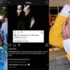 Selena Gomez stuffing face with Sphaghetti food, her instagram comment about what sucks, and a photo of Bella Hadid on Halloween as Jim Carey the mask